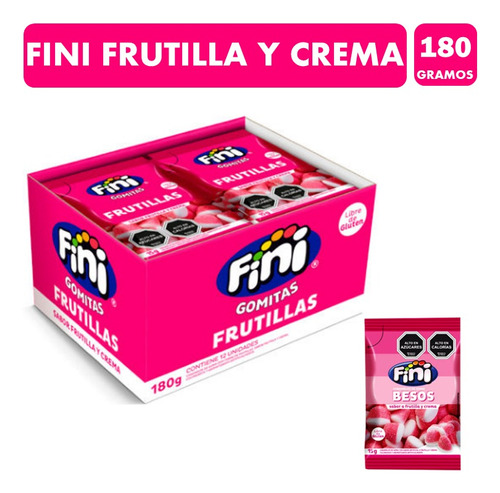 Gomitas Fini Sabor Frutillas Y Crema (caja Con 180 Gramos)