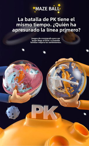 Juego De Rompecabezas Maze Ball De 138 Niveles, Juguete, Reg