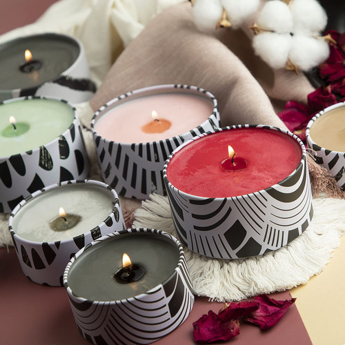 Tarros De Vela De Lata Para Hacer Velas Con Tapa 12 Unidades