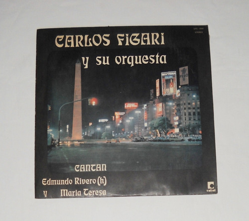 Carlos Figari Y Su Orquesta Lp Vinilo Edmundo Rivero