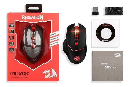 Mouse Gamer Inalámbrico Redragon Mirage M690