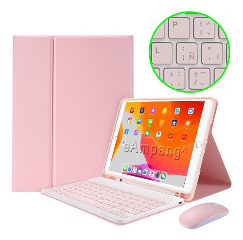 Funda Con Teclado Español Y Ratón Para iPad Mini 4/5 7,9''