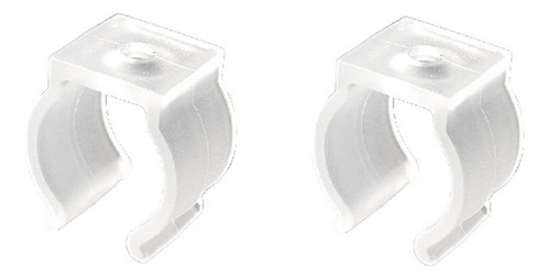 2 Clip Plástico Para Tubo Neón Flex Manguera Tex-09 Demasled Luz Blanco