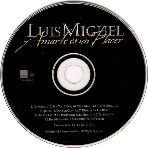 Amarte Es Un Placer - Luis Miguel - Disco Cd - Nuevo