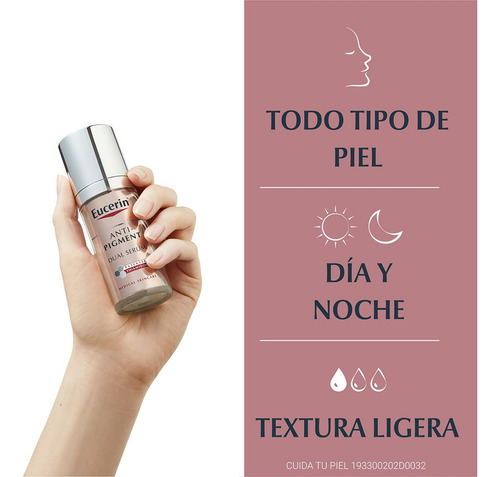 Serum Facial Anti-manchas Eucerin Anti-pigment Dual 30ml Momento de aplicación Día/Noche Tipo de piel Todos