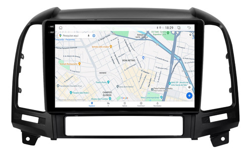 Multimidia Santa Fé 05/13 9p Android Carplay 4/64gb + Ré