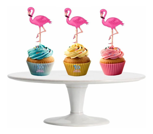 Flamenco Cupcake Toppers Adorno Para Muffins X10