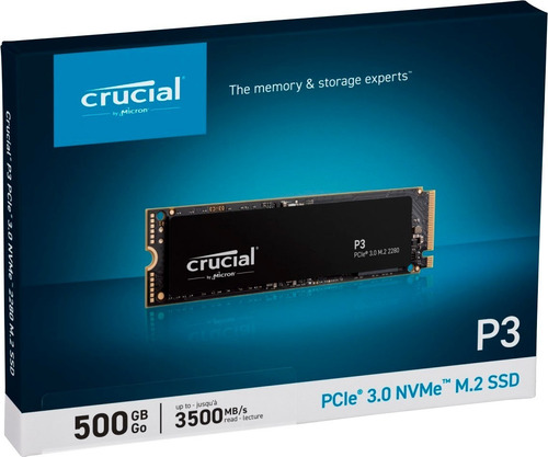 Disco sólido SSD interno Crucial CT500P2SSD8 500GB
