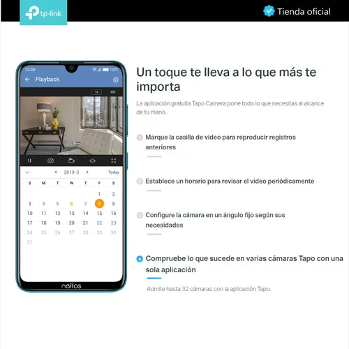 Tp-link, Cámara Ip Wifi Robótica Tapo C210 + Micro Sd 256gb