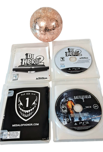Jogos Ps3 Original Dj Hero2 E Battlefild 3 (Usado)
