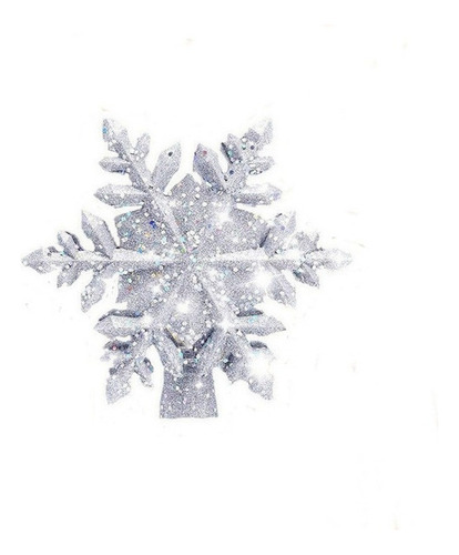 Topper Para Árbol Navidad Copo Nieve Con Luce Led Proyector