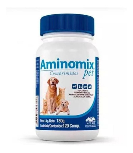 Aminomix Crecimiento Lactancia Preñez Vejez 120 Cap