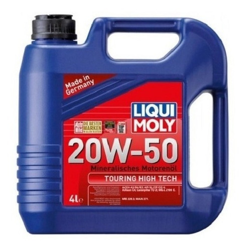 Aceite Liqui Moly Touring High Tech 20w-50 4 Litros