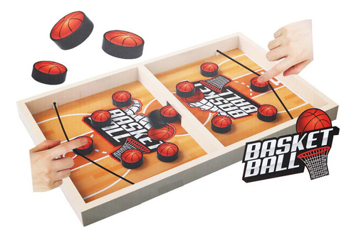 Juego De Mesa Basketball Hockey Baloncesto Portátil Niños