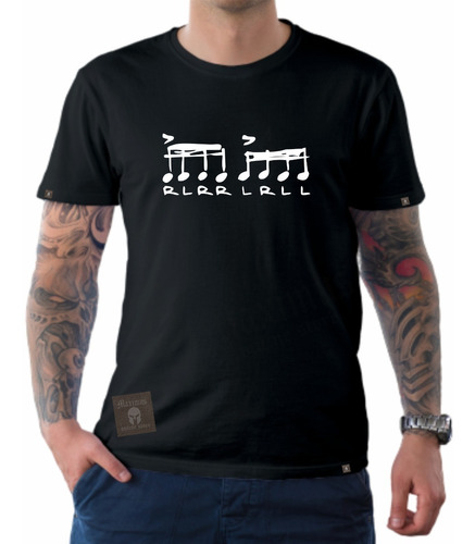 Polera Paradiddles Bateria Instrumentos Musicales