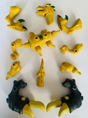 Jurassic World Hero Mashers Yellow Velociraptor Hasbro 2015 (Usado)