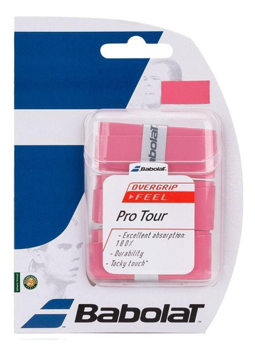 Overgrip Babolat Pro Tour X3 Rosa