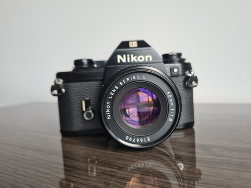 Camera Analogica Nikon Em + Nikon 50mm 1.8 E Series Pancake