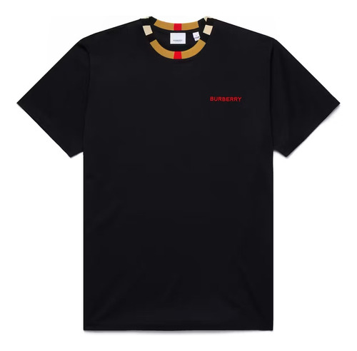 Camisa Playera De Cuello Redondo Burberry