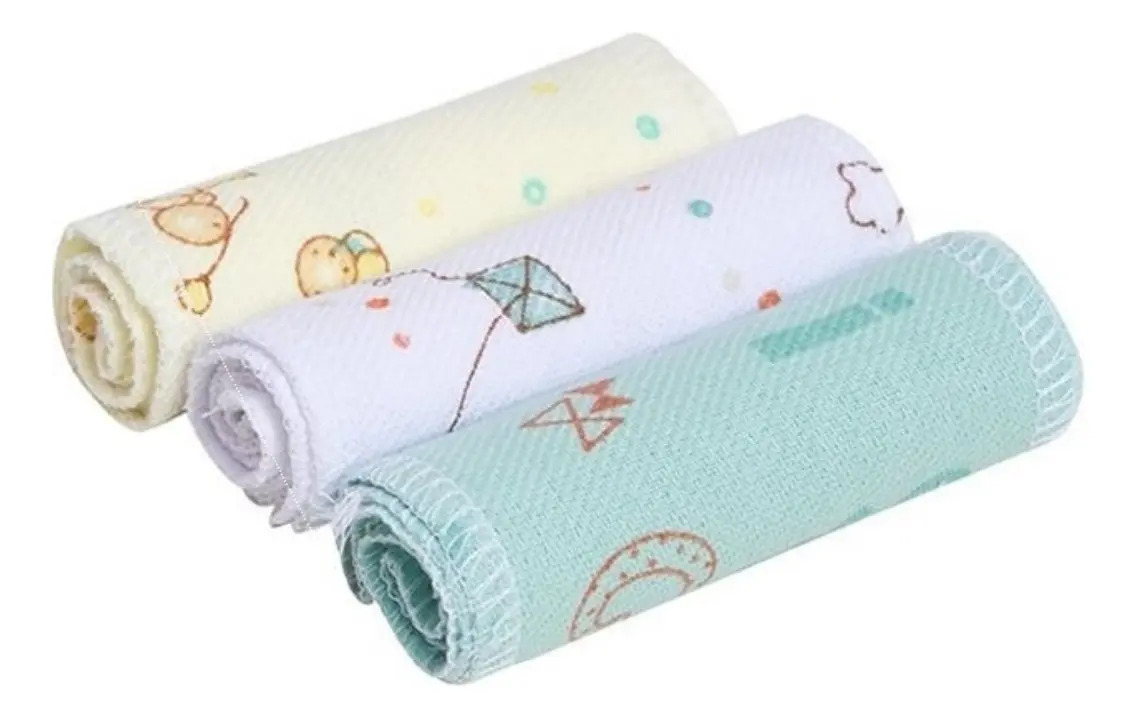 3 Faixa umbigo umbilical algodao enxoval recem nascido cor neutra