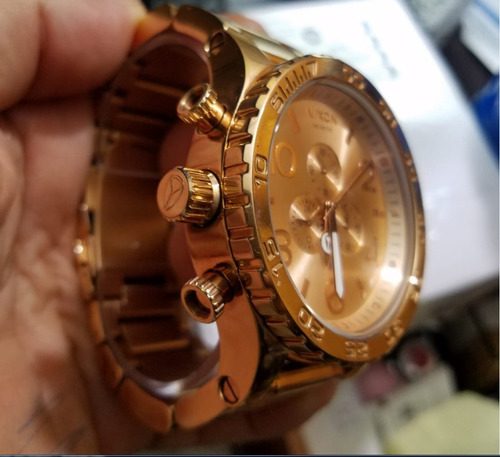 Reloj Nixon 100% Original Enchapado En Oro Nuevo