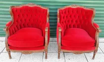Comprar Par De Sillones Estilo Francés Luis Xvi Capitoné - Living