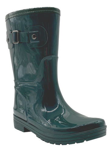 Bota De Agua Mujer Verde Zb042