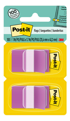 Notas Autoadhesivas Púrpuras De 76x76 Mm 100 Hojas