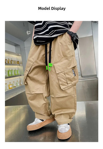 Pantalones Cargo De Algodón Para Niños, Estilo Moderno, Prim