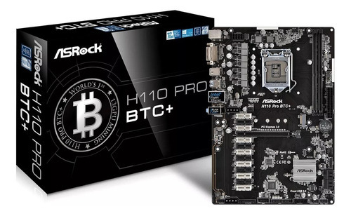 Mother Asrock H110 Pro Btc 13 Pcie Criptomoneda Mineria Bitc