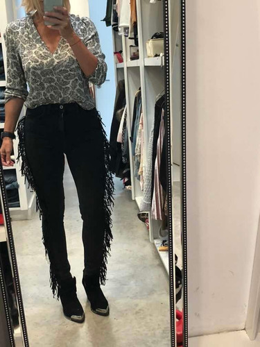 Jean Negro Zara Flecos Laterales