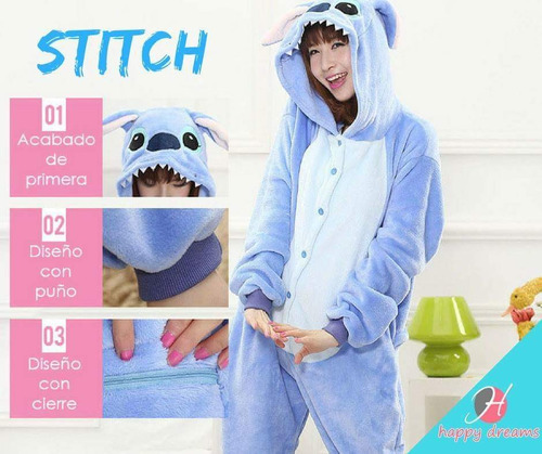 Onesie Importado Panda Unicornio Cerdita Stitch Kitty Pijama