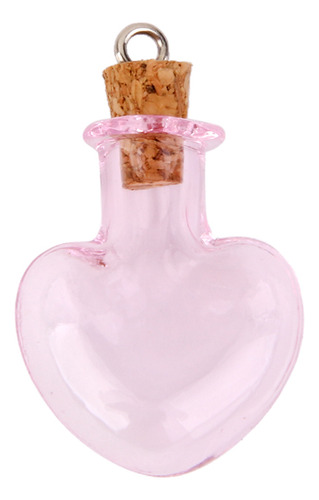 . 10pcs Botellas Rosados Corcho Cristal Que Desea