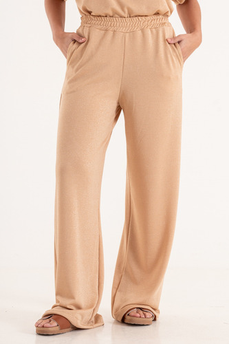Pantalon Palazzo Lurex Sedoso Gaia Mujer Art 2529