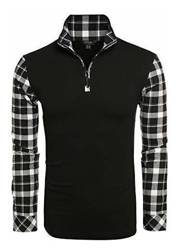 Coofandy Camisas De Polo De Manga Larga Para Hombre Casual S