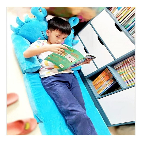 Sofá Plegable For Niños Pequeños, Sillón, Funda Lavable A2