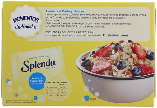 Imagen 2 de 2 de Edulcorante Splenda Original en polvo caja 325 g 325 u