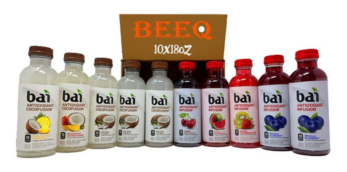 Beeq Box Variety - Agua Saborizada, Bebidas Con Infusión De