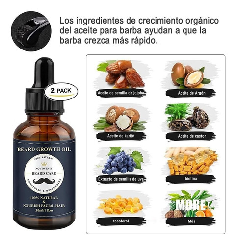 Kit Cuidado Barba Para Hombres 13 En 1