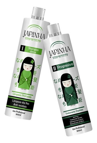 Kit Escova Progressiva Orgânica Sem Formol 300ml Japonesa