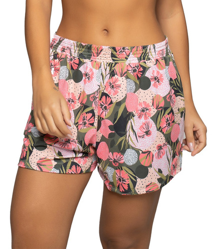 Short Curto Feminino Estampado Moda Verão 2022 Tecido Uv