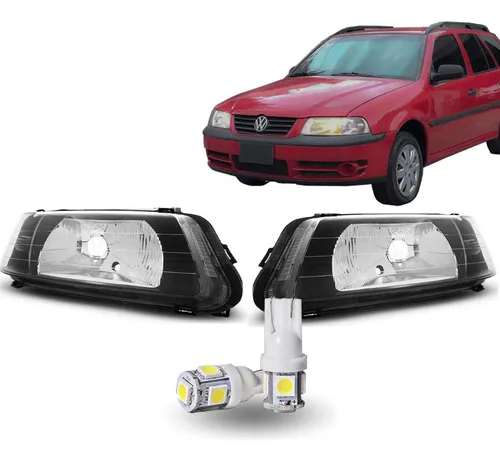 Juego Par Faros Frontal Vw Gol G3 2005 Deportiva