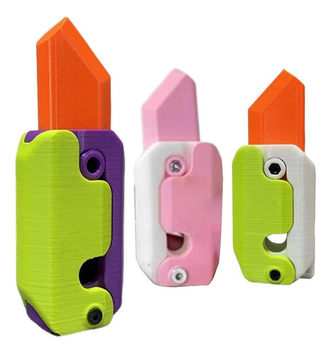 Cuchillos Gravedad 3d Cuchillo Zanahoria Alivio Estrés, 3 Pi