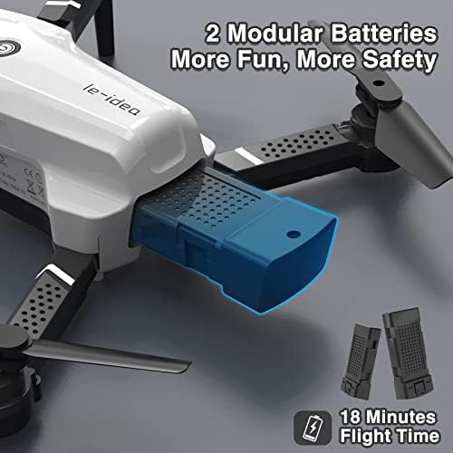 Le-idea Idea10 Mini Drone Con Cámara, 2 Cámaras Fpv Drones P