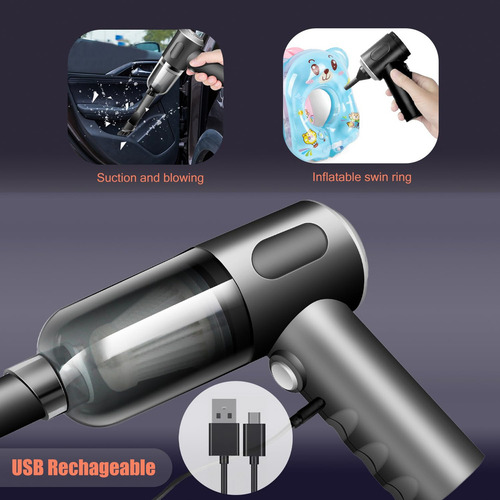 Aiyinsmart Hogar Y Coche Mini Aspiradora 120 Ml