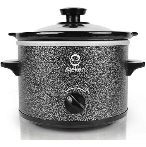 Ateken Slow Cooker 1.5 Cuartos Redondo Crock Extraíble In