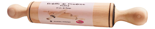 1 Mini Rodillo Madera P/ Masa, Galletas, Repostería, Migajón