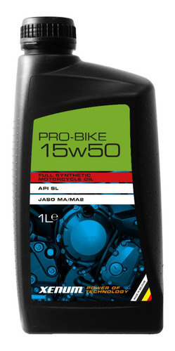 Aceite De Moto Sintético Pro-bike 15w50 1 L Xenum (bélgica)