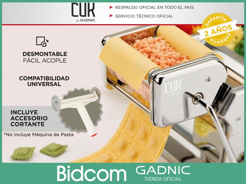 Fabrica Raviolera Universal Gadnic 3x3 + Cortante Pastas