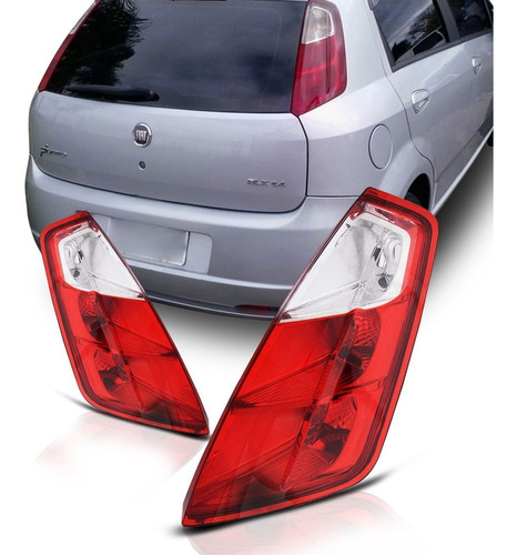 Lanterna Fiat Punto 2008 09 2010 2011 2012 Bicolor